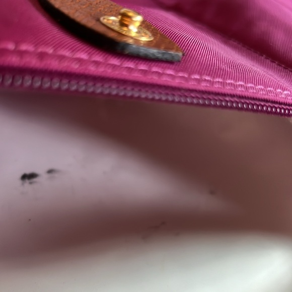 Longchamp Le Pilage Original Backpack Leather Nylon magenta hot pink! - Picture 7 of 8